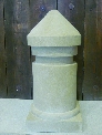 Bollard in Uncastillo Sandstone